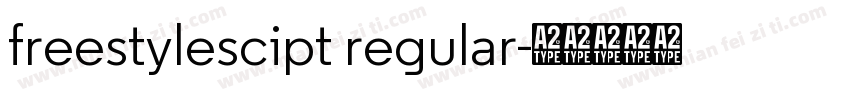 freestylescipt regular字体转换